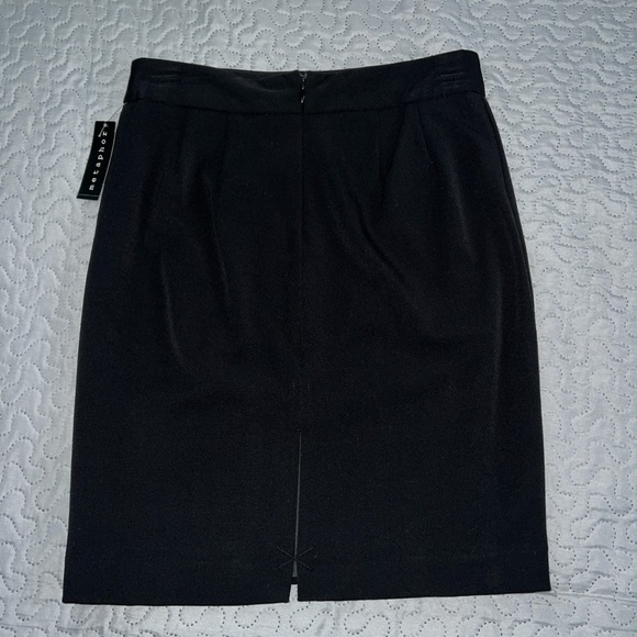 NWT Metaphor dressy black slit skirt work business office suit size 4 - Picture 3 of 4